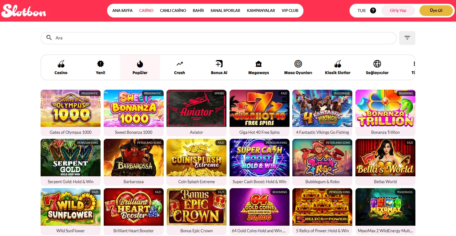 Yeni casino siteleri üzerinde sunulan oyunlar